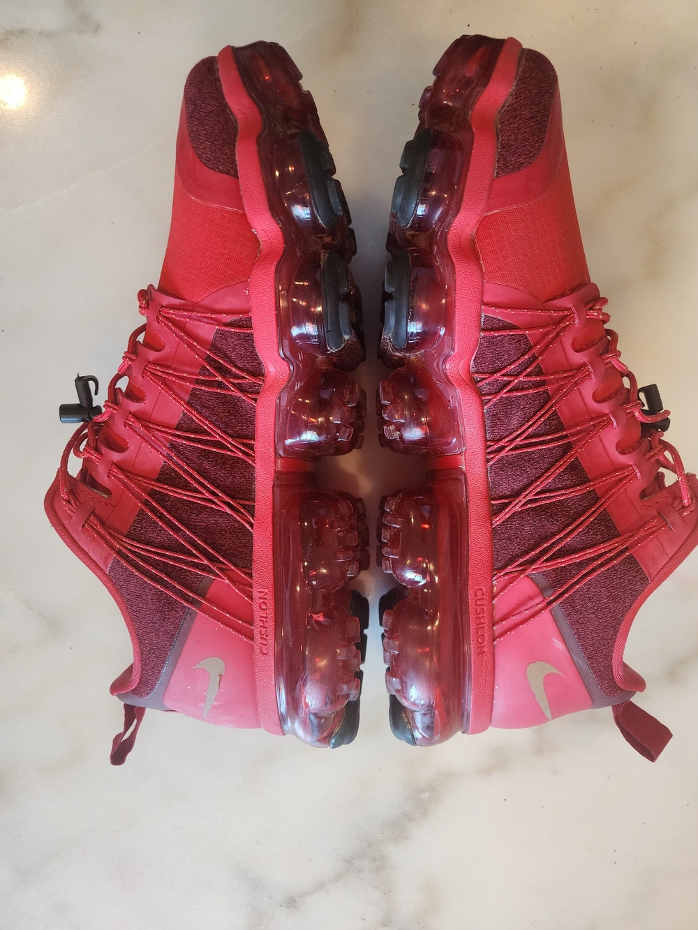Nike Air VaporMax Red Athletic Sneakers